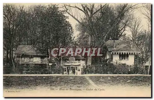 Bois de Boulogne Cartes postales Chalet dy Cycle