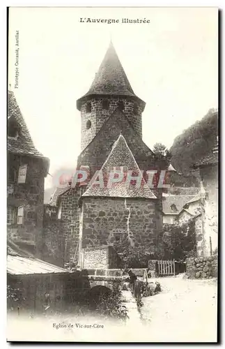 Cartes postales Auvergne EGlise de Vic sur CEre