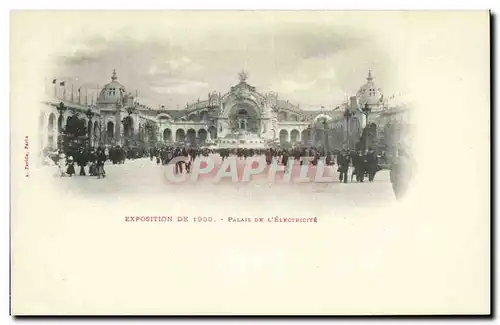 Paris Cartes postales Palais de l&#39electricite Exposition de 1900 (electricity)