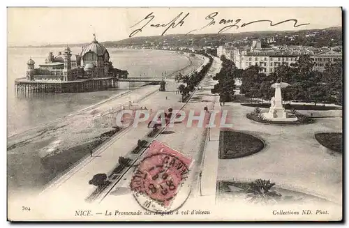 Nice Cartes postales La promenade des anglais a vol d&#39oiseau