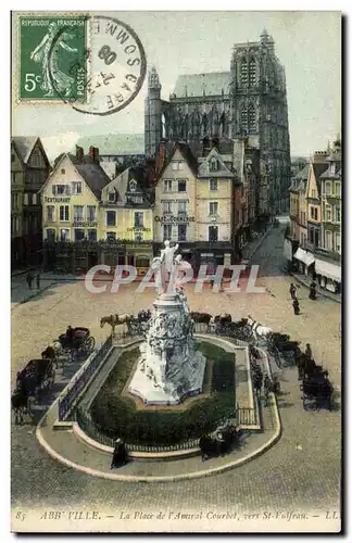 Abbeville Cartes postales LA place de l'amiral Courbet vers St Vulfran