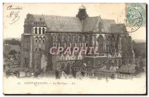 Saint Quentin Cartes postales la basilique