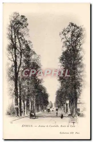 Evreux - Avenue de Cambolle - Route de Caen - Ansichtskarte AK