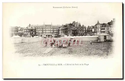 Trouville - L&#39Hotel de Paris et la Plage - Cartes postales