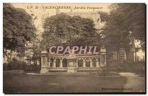 Valenciennes - Jardin Froissart - Ansichtskarte AK