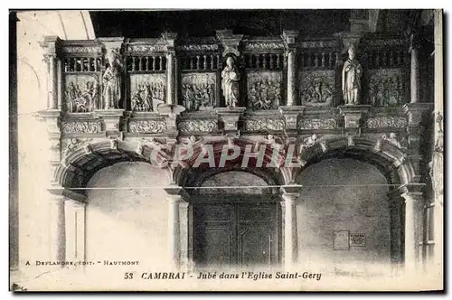 Cambrai - Jube dans l'eglise Saint Gery - Cartes postales