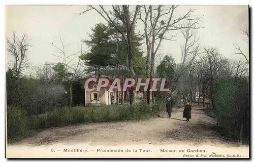 Cartes postales Montlhery Promenade de la tour Maison du gardien