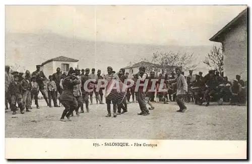 Grece Greece Salonique Ansichtskarte AK Fete grecque