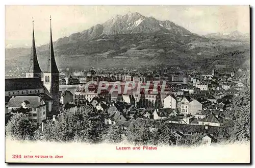 Suisse Luzernund Pilatus Cartes postales