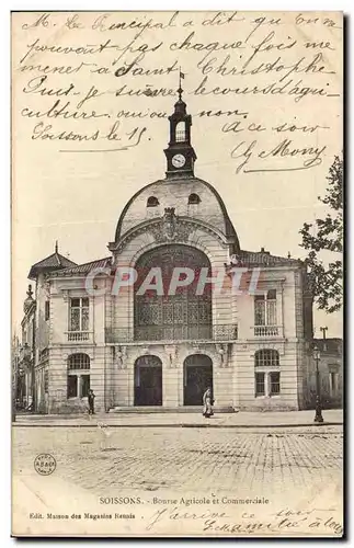 Soissons Cartes postales Bourse agricole et comemrcaile