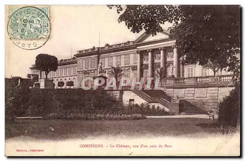 Compiegne - Le Chateau vue d&#39un coin du Parc - Ansichtskarte AK