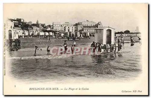 Boulogne sur Mer - La Plage et le Casino - Cartes postales