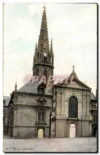 St Malo - La Cathedrale - - Ansichtskarte AK