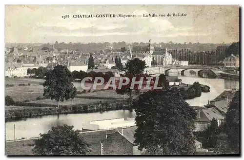 Chateau Gontier - La Ville vue de Bel Air - Ansichtskarte AK