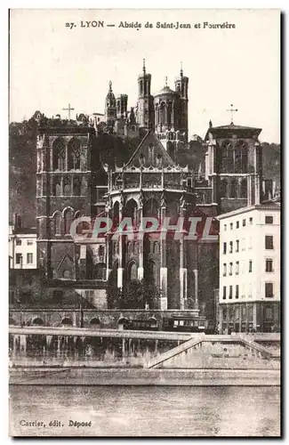 Lyon - Abside de Saint Jean et Fourviere - Ansichtskarte AK