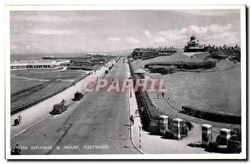 Grande Bretagne Great Britain Ansichtskarte AK The esplanade and Mount Fleetwood