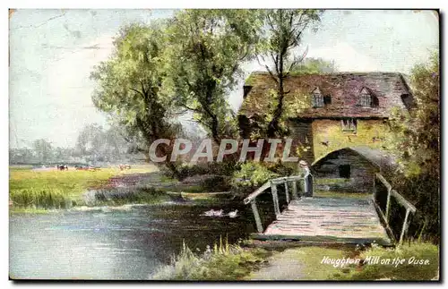 Grande Bretagne Great Britain Ansichtskarte AK Hougthon Mill on the Ouse (moulin)