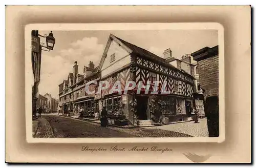 Grande Bretagne Great BRitain Cartes postales Shropshire street Makert Drayton