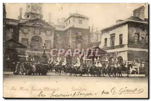 Grande Bretagne Great BRitain Ansichtskarte AK London Londres Horse guards Whitehall