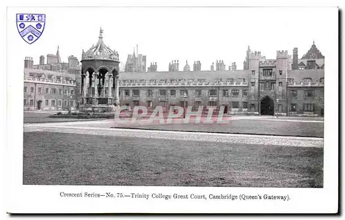 Grande Bretagne Great BRitain Cartes postales Trinity college Great Court CAmbridge