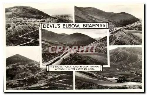 Grande Bretagne Great BRitain Ansichtskarte AK DEvil&#39s elbow Braemer Highest public road in England