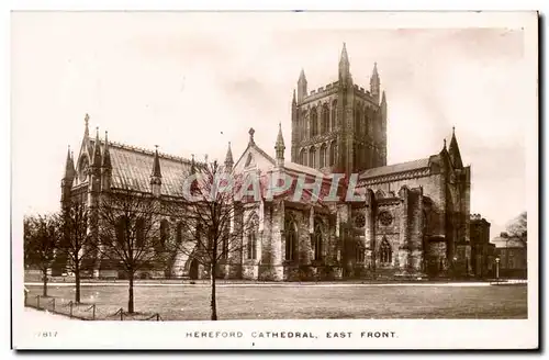 Grande Bretagne Great BRitain Ansichtskarte AK Hereford Cathedral East front