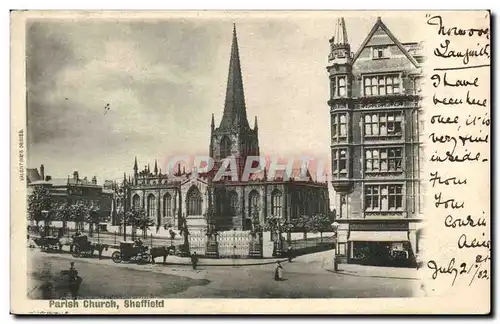 Grande Bretagne Great BRitain Cartes postales Parish church Sheffield