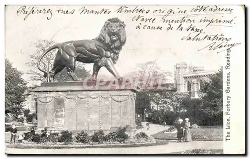 Grande Bretagne Great BRitain Ansichtskarte AK The Lion Forbury gardens Reading