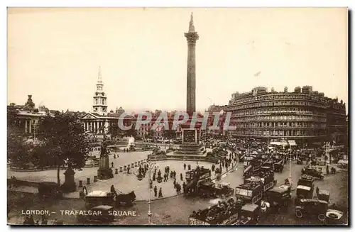 Grande Bretagne Great Britain Ansichtskarte AK London Londres Trafalgar Square