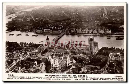 Grande Bretagne Great Britain Cartes postales Westminster from the air london Londres