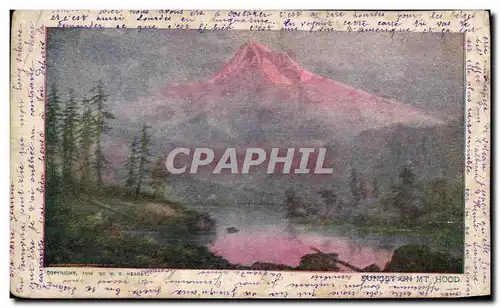 Grande Bretagne Great Britain Cartes postales Sunset on Mount Hood