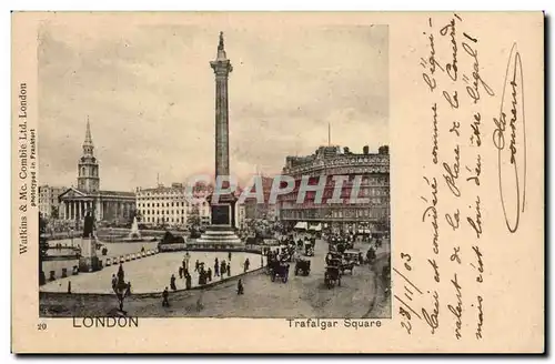 Grande Bretagne Great Britain Ansichtskarte AK London londres Trafalgar Square