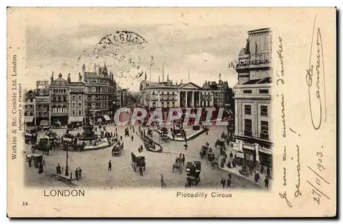 Grande Bretagne Great Britain Ansichtskarte AK London Londres Piccadilly circus