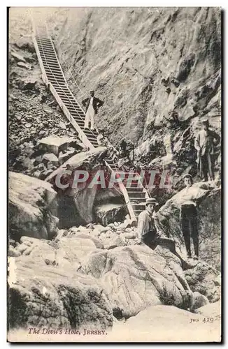 Royaume Uni - Ils de Manche - Jersey - Devil&#39s Hole - Cartes postales
