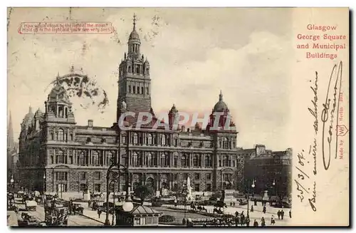 Ecosse - Scotland - Glasgow George Square and Municipal Buildings - Cartes postales