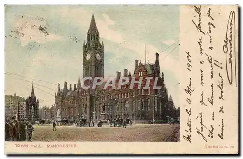 Angleterre - England - Manchester - Town Hall - Cartes postales