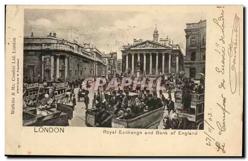 Angleterre - England - London - Royal Exchange and Bank Of England - Ansichtskarte AK