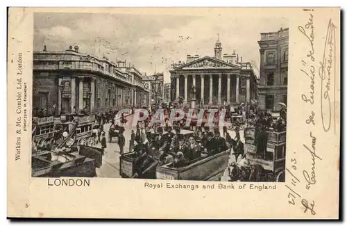 Angleterre - England - London - Royal Exchange and Bank Of England - Cartes postales