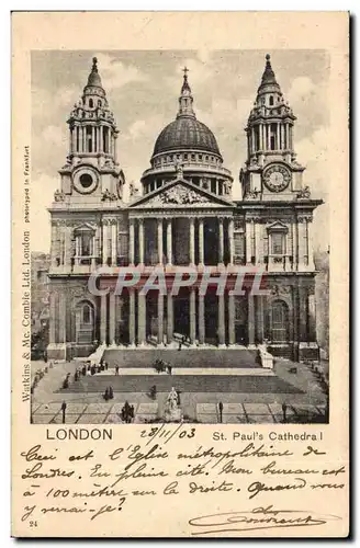 Angleterre - England - Lodon - St Paul&#39s Cathedral - Ansichtskarte AK