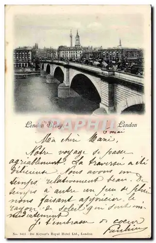 Angleterre - England - London - London Bridge - Madame Parmentier - Cartes postales