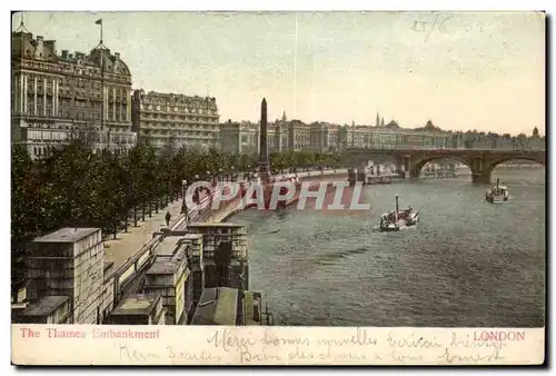 Angleterre - England - The Thames Embankment - Ansichtskarte AK