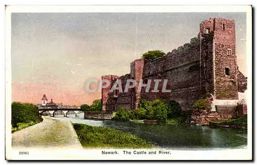 Angleterre - England - Newark - The Castle and the River - Ansichtskarte AK