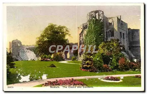Grande Bretagne Great BRitain Ansichtskarte AK Newark The castle and gardens