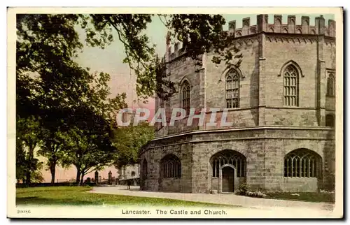 Grande Bretagne Great BRitain Ansichtskarte AK Lancaster The castle and church