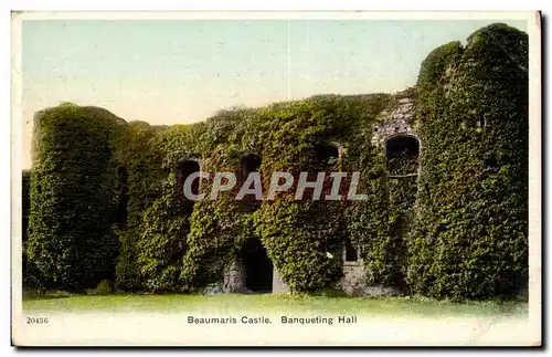 Grande Bretagne Great BRitain Ansichtskarte AK Beaumaris castle Banqueting hall