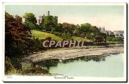 Grande Bretagne Great BRitain Ansichtskarte AK Warlworth castle