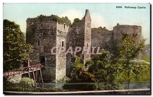 Grande Bretagne Great BRitain Cartes postales Rothesay castle