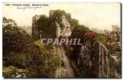 Grande Bretagne Great BRitain Ansichtskarte AK Chepstow castle Beaufort Marten&#39s tower