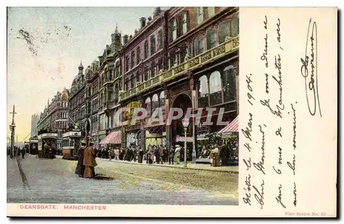 Grande Bretagne Great BRitain Cartes postales Deansgate Manchester