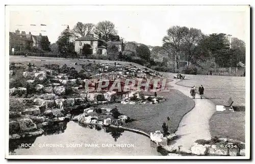 Grande Bretagne Great BRitain Cartes postales Rock gardens South park Darlington